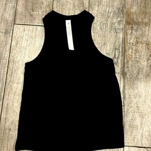 Lululemon EUC black racer tank top